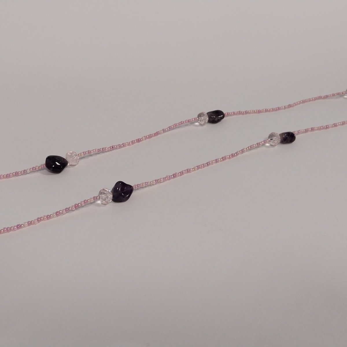 Collana rosa e viola 